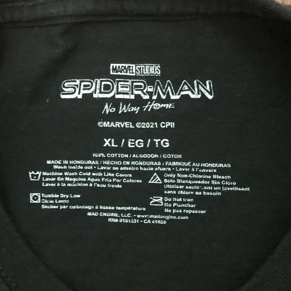 Marvel MAD Engine Spider-Man No Way Home Black T-Shirt